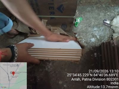 Flood Water Affected Stock of Tiles